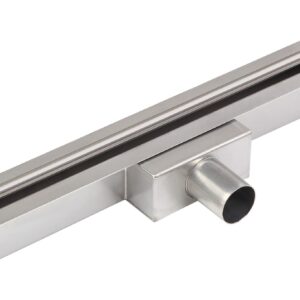 Sprchový žľab 90 cm SLIM SQUARE BAR - úzky lineárny odtok, štvorcová tyč - Image 1